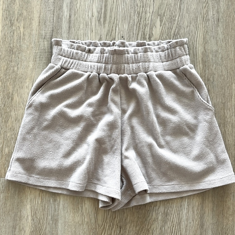 Waffle Shorts Tan